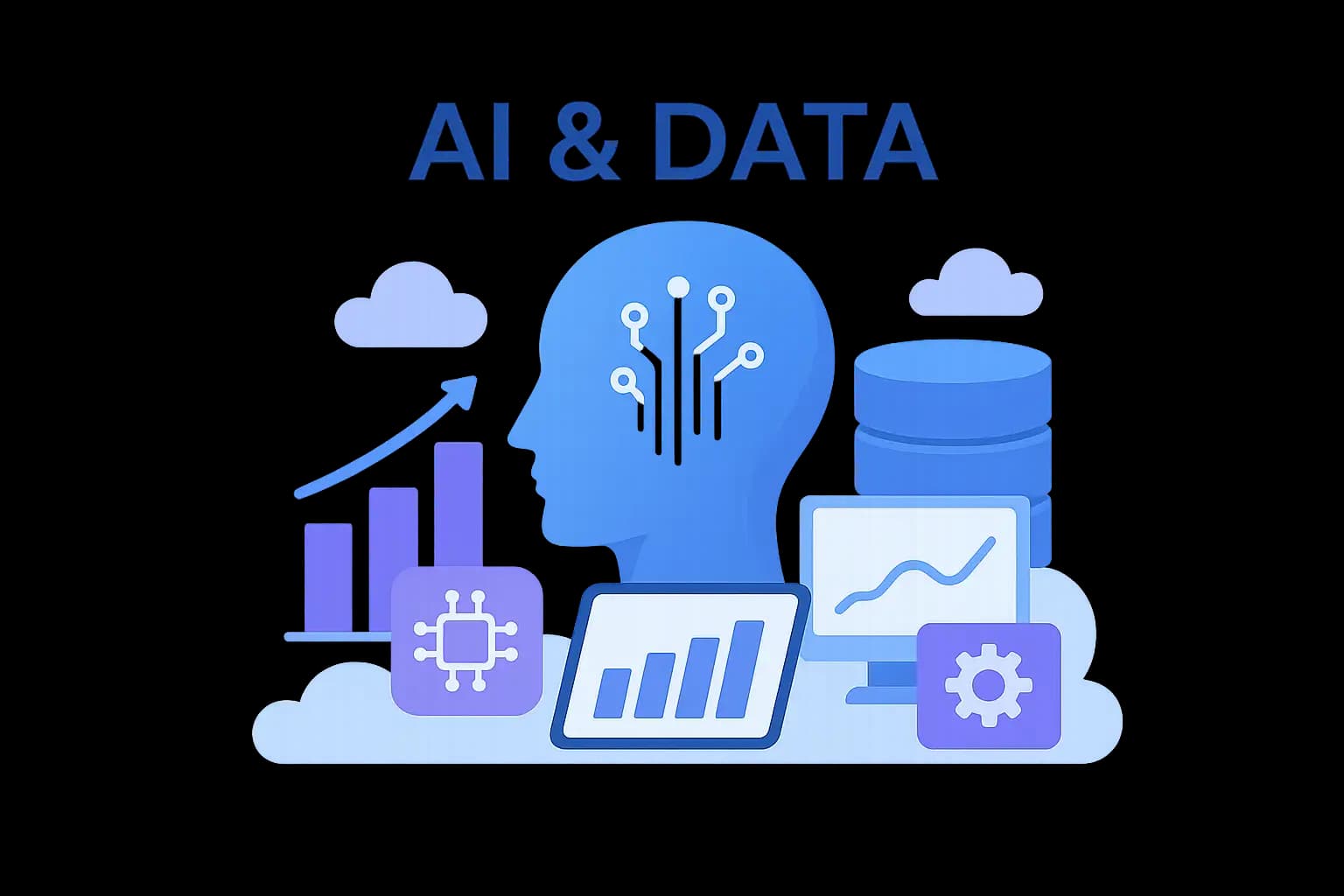 AI dashboard mockup