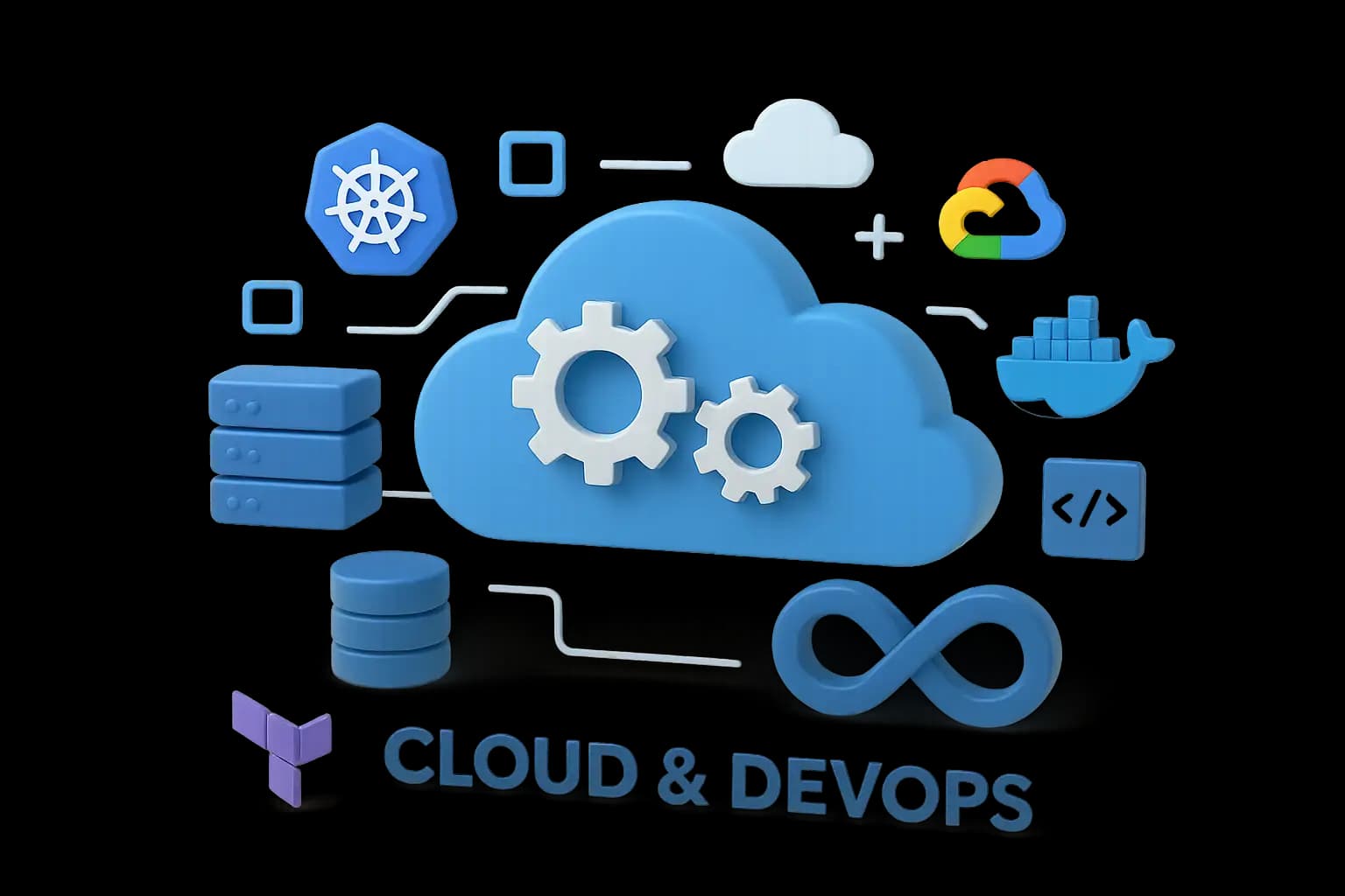 Cloud DevOps Illustration